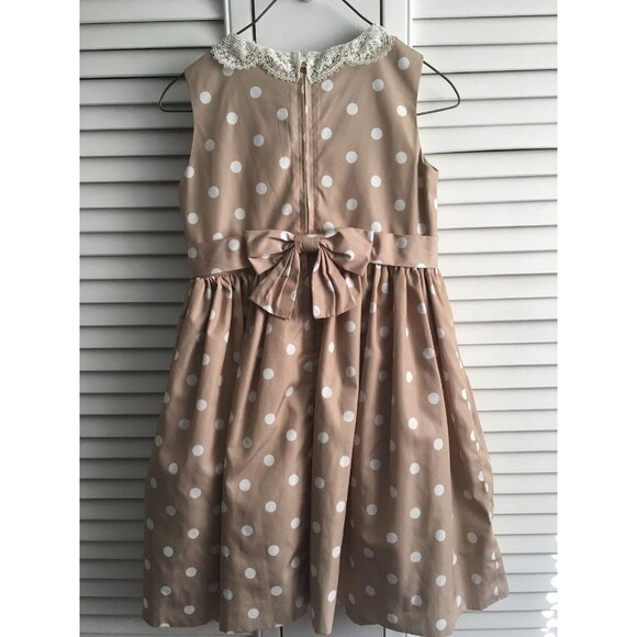 Jason Wu Beige Polka Dot Dress Size 5T - Picture 4 of 8